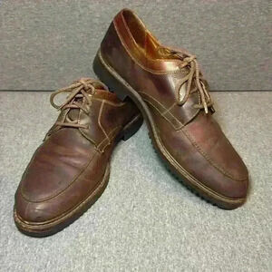 Cole Haan Country Men's Size 10M Brown Oiled Tanned Leather Oxford Shoe #6351